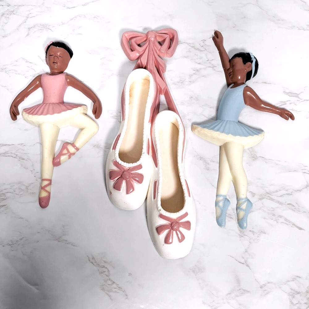 Vintage Ballet Dancer Wall Decor Set of Three
